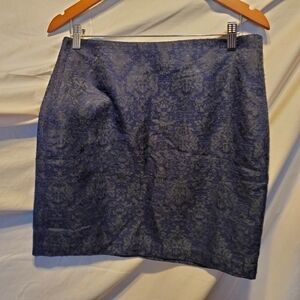 Banana Republic Damask Mini Skirt SZ 6